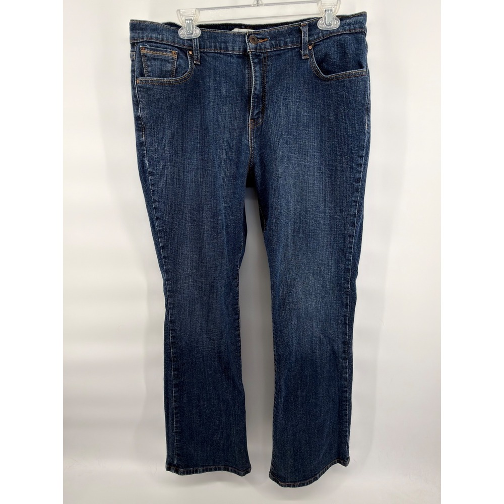 Levis 515 Womens Bootcut Jeans Size 16M Dark Wash Blue Stretch Denim Mid Rise